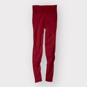 Ibody Workout Athletic Leggings Brick Red Size S